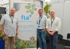 Mark van Velzen, Victor Vijverberg and Bert de Zeeuw of Freight Line Europe, which has been transporting more and more flowers and plants in recent years, especially in the UK. A new logo & slogan were also presented at the fair